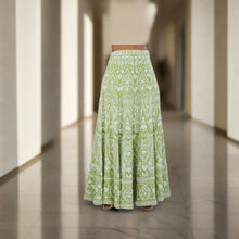 Load image into Gallery viewer, Green Gara Work Lehenga