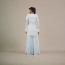 Load image into Gallery viewer, Dandelion Sharara Set in Uranian Blue