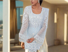 Load image into Gallery viewer, Dandelion Sharara Set in Uranian Blue