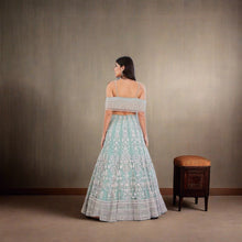 Load image into Gallery viewer, Teal Green Lehenga Set