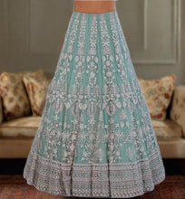 Load image into Gallery viewer, Teal Green Lehenga Set