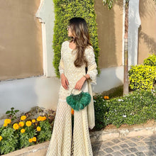 Load image into Gallery viewer, Dandelion Sharara set in Lemon