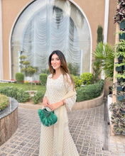 Load image into Gallery viewer, Dandelion Sharara set in Lemon