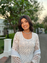 Load image into Gallery viewer, Dandelion Sharara Set in Uranian Blue