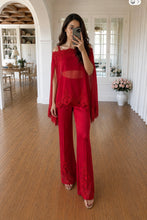 Load image into Gallery viewer, Sienna Cape set - Red
