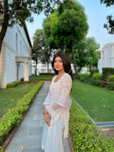 Load image into Gallery viewer, Dandelion Sharara Set in Uranian Blue