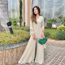 Load image into Gallery viewer, Dandelion Sharara set in Lemon