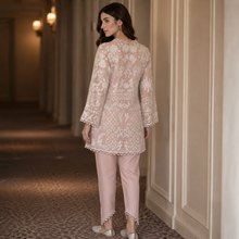 Load image into Gallery viewer, Gulab – Rose Quartz Organza Kurta Set