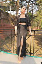 Load image into Gallery viewer, Black Jacket and Skirt Set