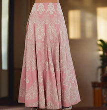 Load image into Gallery viewer, Baby Pink Gara Lehenga set