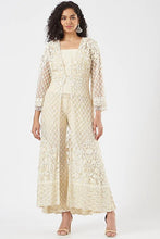 Load image into Gallery viewer, Ivory Hand Embroidered Jacket Set