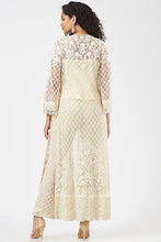 Load image into Gallery viewer, Ivory Hand Embroidered Jacket Set
