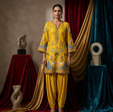 Load image into Gallery viewer, Raas Pichwai Kurta Set — Haldi Yellow
