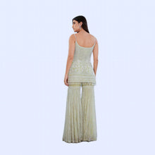 Load image into Gallery viewer, Aishwarya in Pixie Dust Sharara Set - Meadow Green
