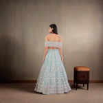 Load image into Gallery viewer, Teal Green Lehenga Set
