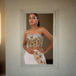 Load image into Gallery viewer, White Corset Saree
