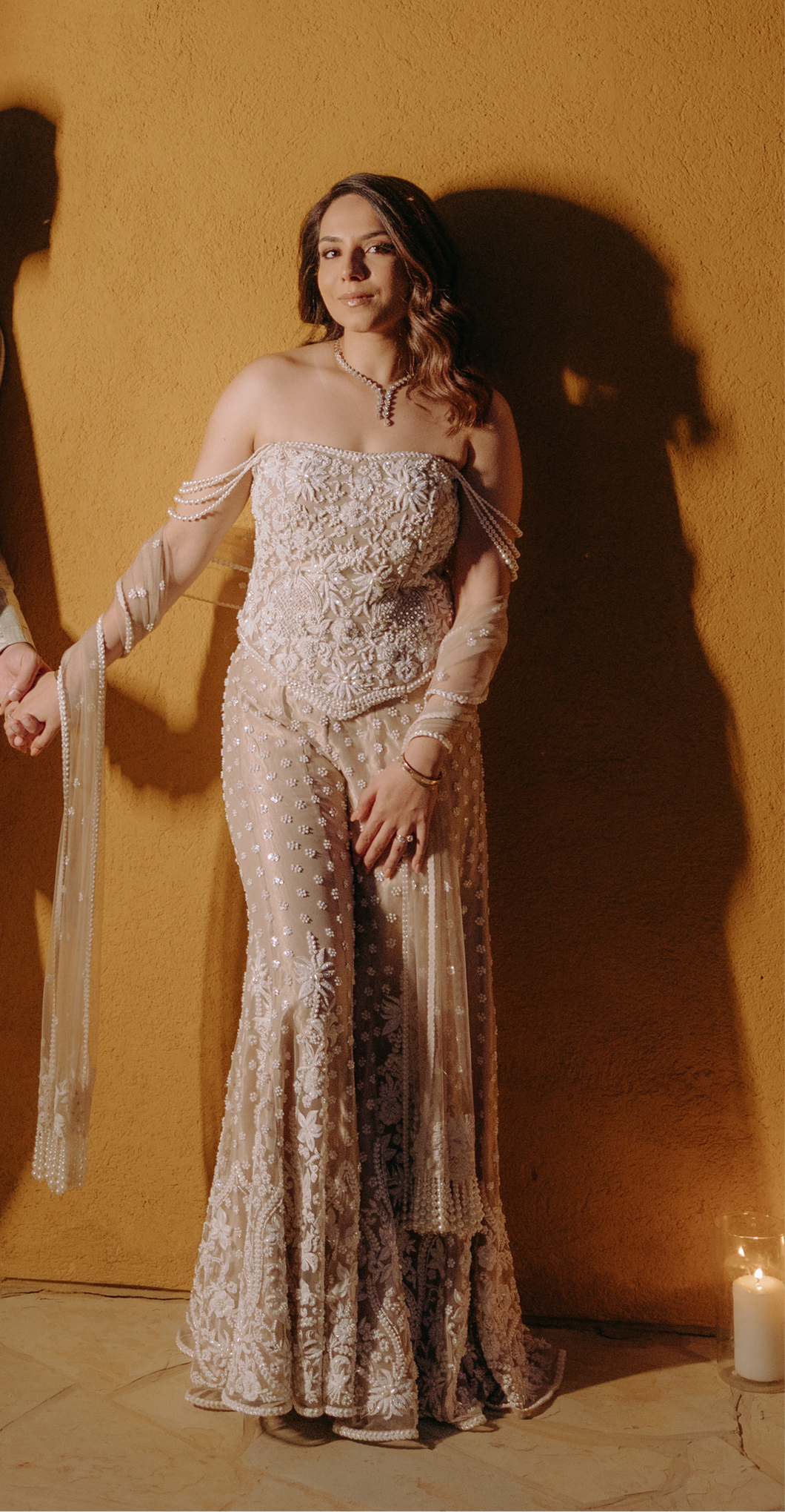 Halo Corset Sharara Set