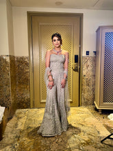 Load image into Gallery viewer, Silver Corset-Sharara Set
