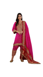 Load image into Gallery viewer, Pink Choga Set without Dupatta
