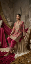 Load image into Gallery viewer, Patola Ikat Choga Set- Pink
