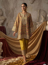 Load image into Gallery viewer, Patola Ikat Choga Set- Yellow
