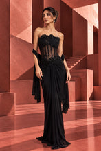 Load image into Gallery viewer, Ember Corset Skirt Set - Black
