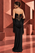 Load image into Gallery viewer, Ember Corset Skirt Set - Black
