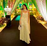 Load image into Gallery viewer, Reshma in Pixie Dust Sharara Set - Meadow Green
