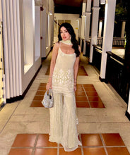 Load image into Gallery viewer, Aishwarya in Pixie Dust Sharara Set - Meadow Green
