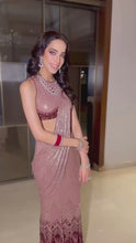 Load and play video in Gallery viewer, Mariah Saree in Blush
