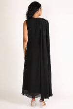 Load image into Gallery viewer, Black Chiffon Dress
