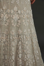 Load image into Gallery viewer, Hand embroidered Lehenga with drape corset blouse
