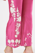 Load image into Gallery viewer, Hot Pink Embroidered Pant Set

